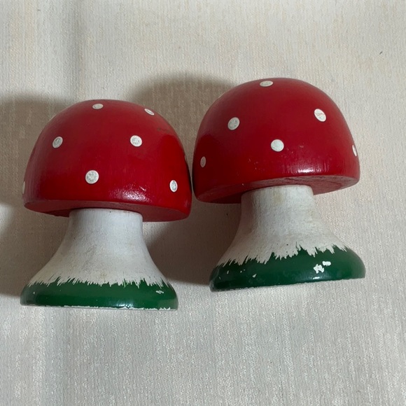 70”s Red and White Mushroom Candle Holders Sweden - Picture 5 of 16